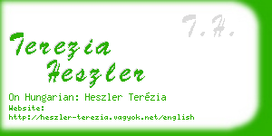 terezia heszler business card